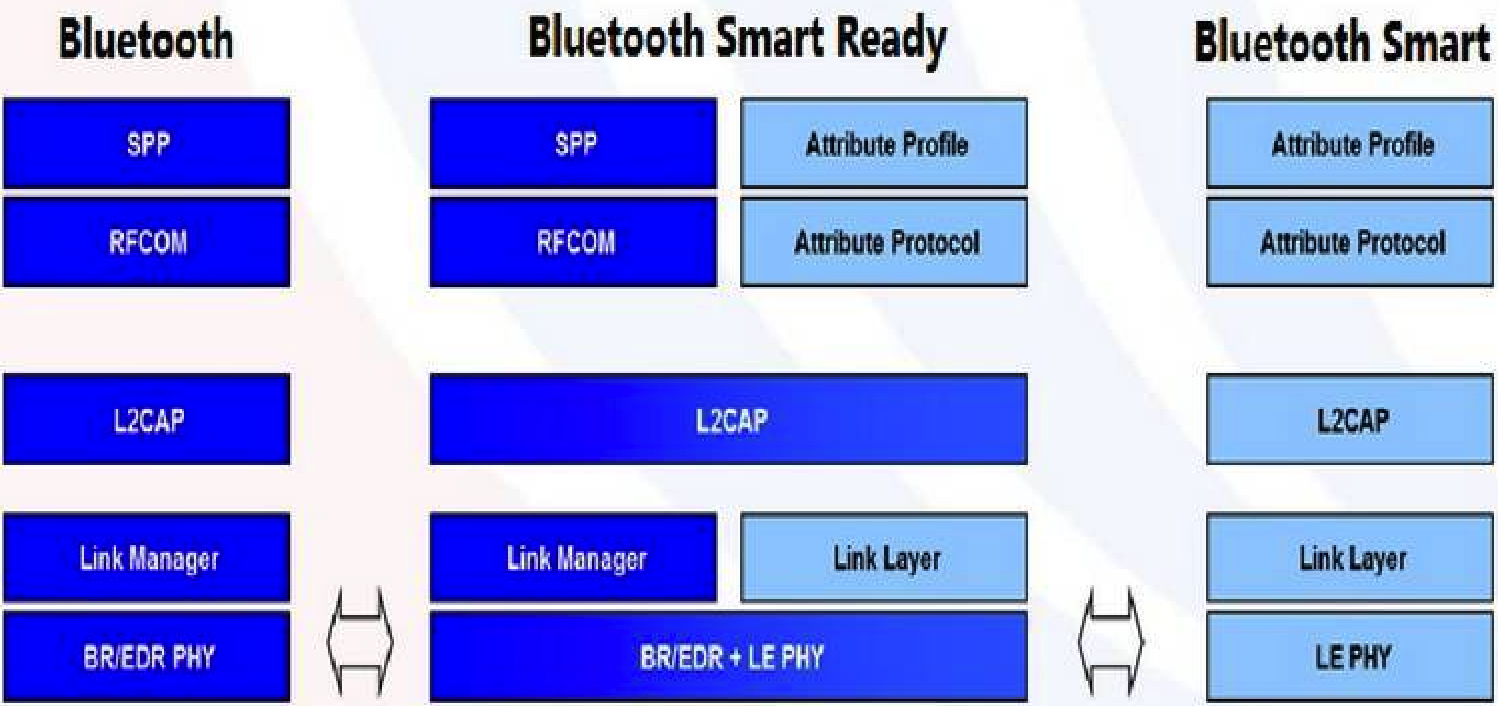 Two chip architectures of BLE